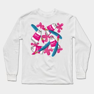 Paint and Paint Brushes Long Sleeve T-Shirt